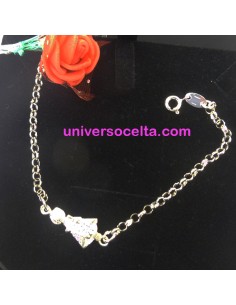 Pulsera de rolo con silueta V. Covadonga VCPR