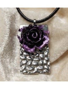 Colgante Rosa de Carbón