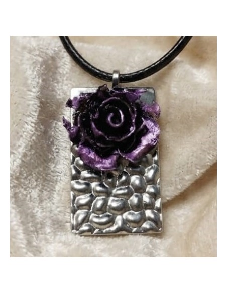 Colgante Rosa de Carbón
