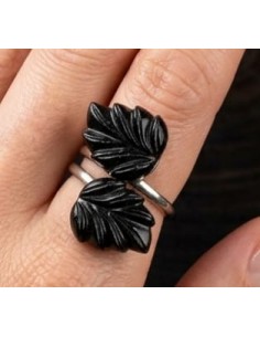 Anillo colección Hoja de Carbón AU4