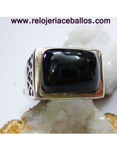 Anillo de Plata y Azabache...