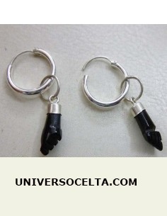 Aretas de plata con Figa de...
