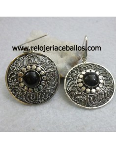 Azabache Pendientes con Filigrana 620-0143