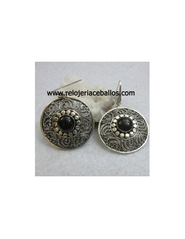 Azabache Pendientes con Filigrana 620-0143