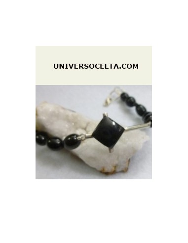 Azabache Pulsera de plata PCRUZ2