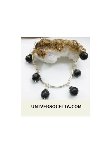 Pulsera de plata con bolas facetadas...