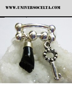 Anillo con Figa y Llave de...