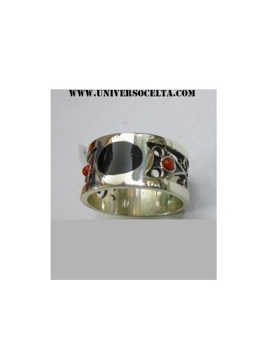 Anillo con Filigrana, Azabache y...