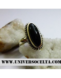 Azabache asturiano anillo...