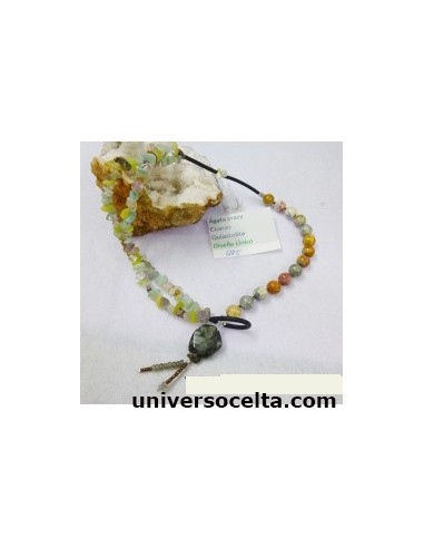 Collar de piedras naturales y...