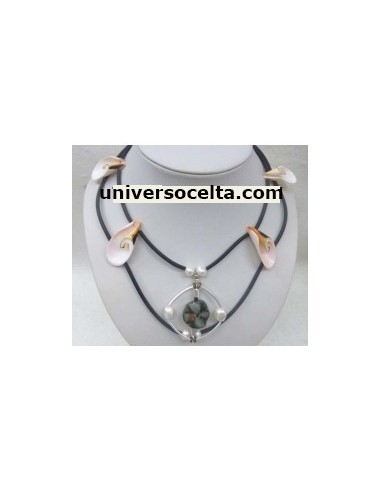 Collar de Quiastolita y Caracolas QG2