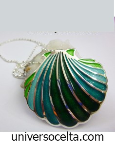 Concha de Plata y esmalte T029156
