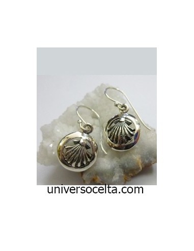 Pendiente Concha de plata 121-0128