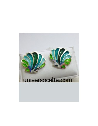 Pendientes vieira esmaltados T0149144