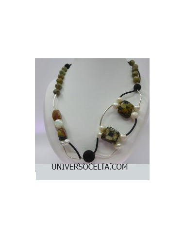 Collar de Quiastolita Artesano CAUQ2