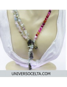 Ágatas Collar Artesano con Quiastolita CAPN