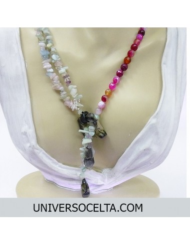 Ágatas Collar Artesano con Quiastolita CAPN