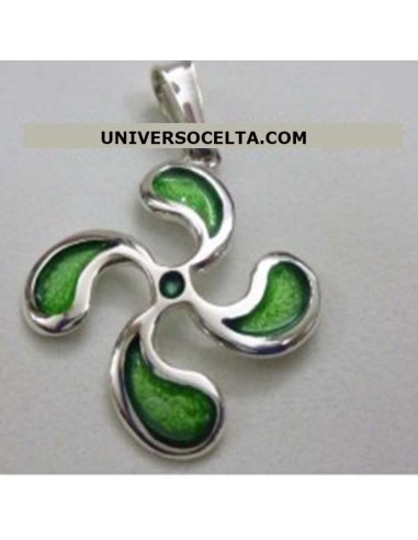 Colgante Lauburu de Plata y Esmalte...