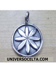 Colgante Octopétala de plata FL39