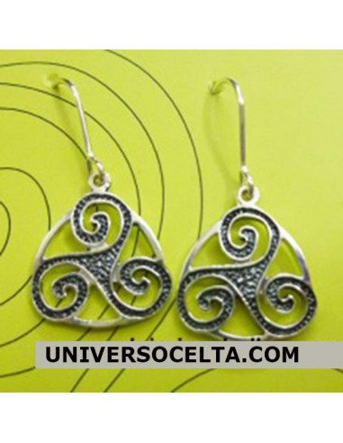 Pendientes Celtas Triskel de gancho