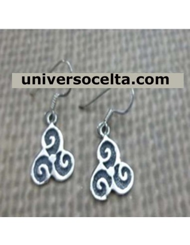 Pendientes con Triskel envejecido 127-18