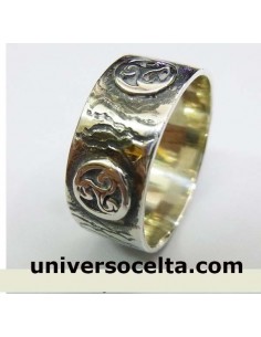 Anillo Celta con Trisqueles y Plata 2