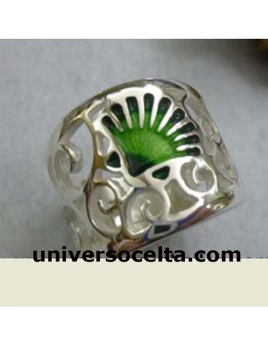 Anillo Plata con concha del Camino...
