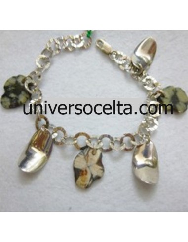 Quiastolita Pulsera de Plata X15A