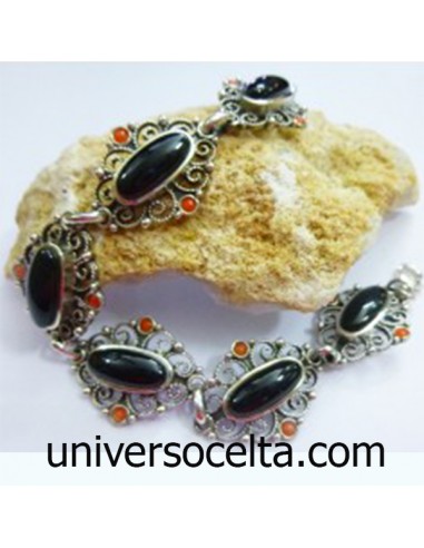 Pulsera de Orfebrería con Azabache y...