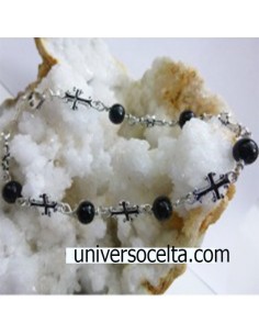 Pulsera de Azabache con Cruces CRAZ