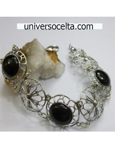Pulsera de Azabache y plata con...