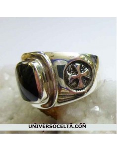 Sello de plata con Azabache...