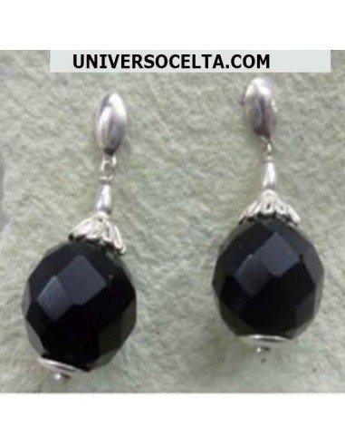 Pendiente con Azabache y plata PREGIO3