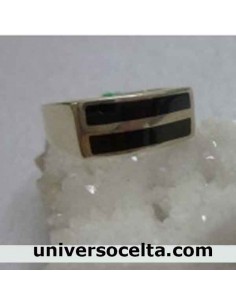 Anillo con Azabache y Plata...