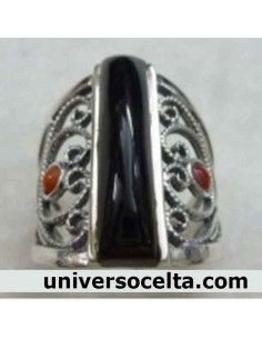 Sortija de Azabache y Plata...