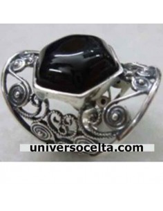 Sortija de Azabache y Plata...