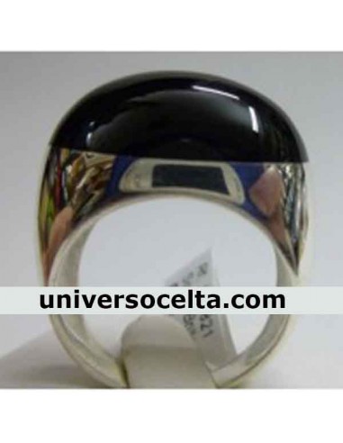 Sortija Sensual de Plata con Azabache...