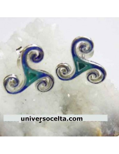 Triskel Esmalte Pendientes 127-0079