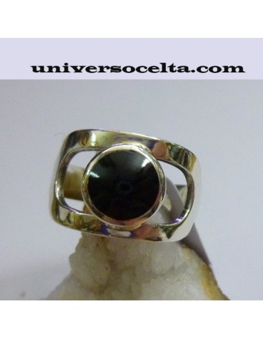 Anillo con Azabache en plata ZPA