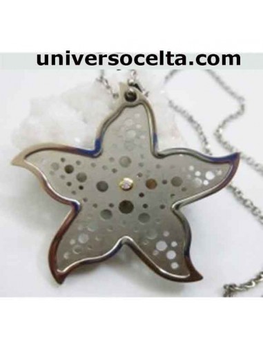 Estrella de acero con brillante ref...