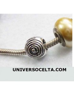 Abalorio Espiral de Plata