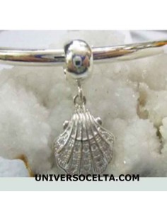 Concha de Plata y Circonitas para Pandora 161-12