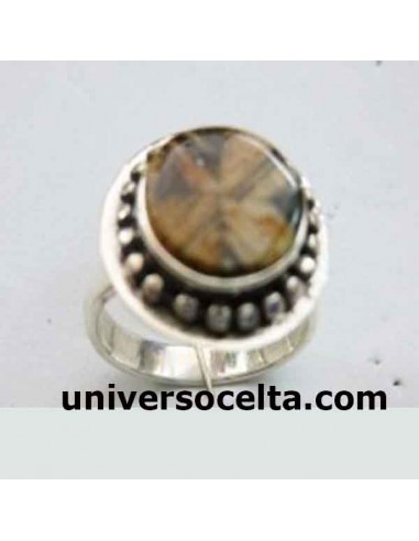 Sortija de Plata y Quiastolita Celta