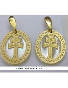 Cruz de Caravaca pendientes plata 8083