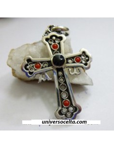 Cruz de la Victoria de Orfebrería en plata y Azabache K-7
