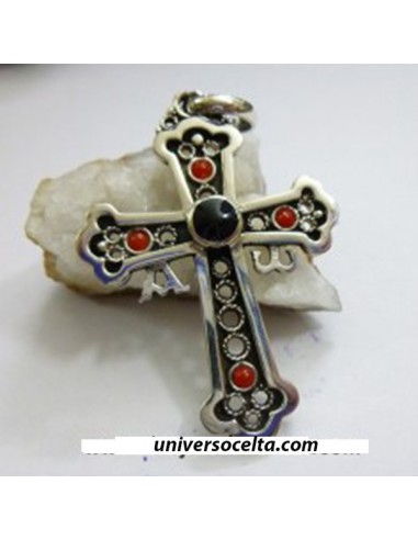 Cruz de la Victoria de Orfebrería en plata y Azabache K-7