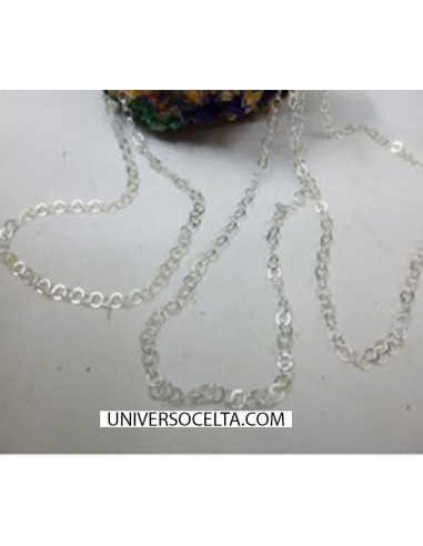 Cadena ligera de plata de 60 cm. RL306