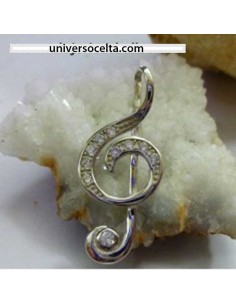 Colgante de Plata Clave de...