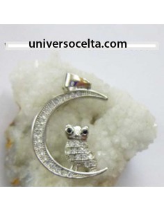 Colgante de plata Luna y...