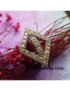 Anillo de Plata de Ley con Circonitas nº 13 2
